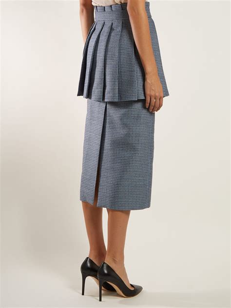 fendi pencil skirt|fendi pleated skirt.